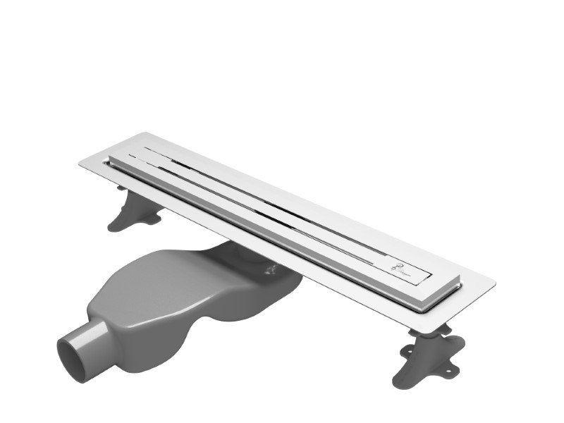 Boheme Трап линейный 60 см, с решеткой со щелью для воды и сифоном, цвет: chrome 983-60-CR