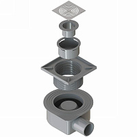 Boheme Трап точечный 10 см, с решеткой со щелью для воды, цвет: chrome 984-10-CR