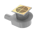 Boheme Трап точечный 15 см, с решеткой со щелью для воды, цвет: gold 984-15-G