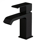 Cezares Porta Смеситель для раковины, с донным клапаном, излив 10,3 см, цвет: черный матовый PORTA-LS1-NOP