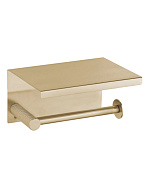 Boheme Uno Держатель туалетной бумаги с полочкой, подвесной, цвет: matt gold 10971-MG