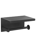 Boheme Uno Держатель туалетной бумаги с полочкой, подвесной, цвет: black 10971-B