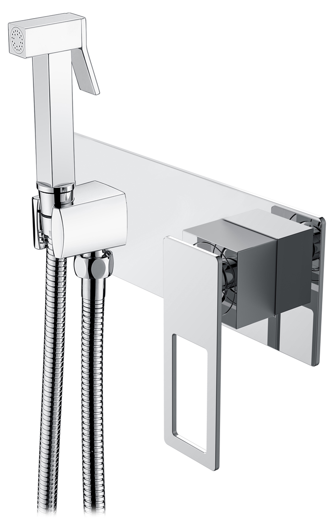 Boheme Q Гигиенический душ со смесителем и встраиваемой частью, цвет: chrome 147-CRCR