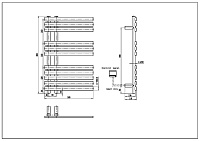 Boheme Venturo Spirale Полотенцесушитель электрический 50x80h см, цвет: gun metall 723-GM