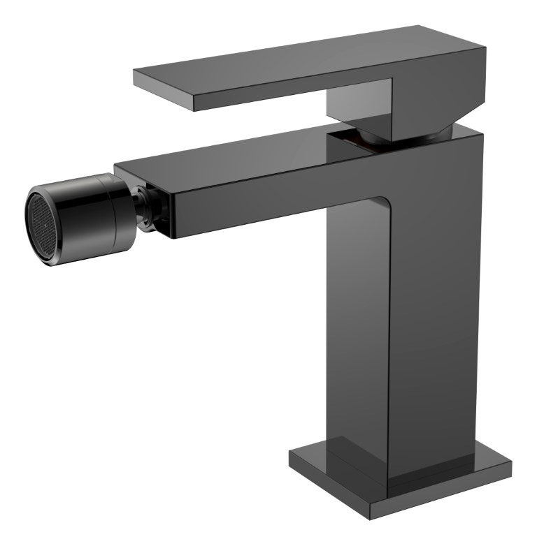 Boheme Qubic Смеситель для биде, без донного клапана, цвет: shine gun metall 476-SGM