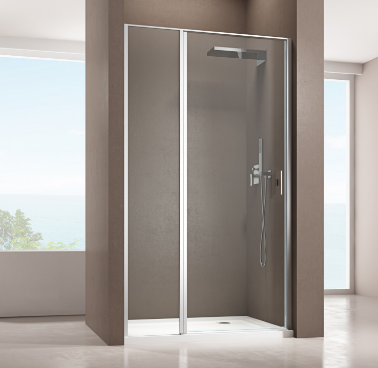 Allen Brau Priority Душевая дверь 100x200h см, цвет профиля хром стекло прозрачное 8 мм 3.31028.00