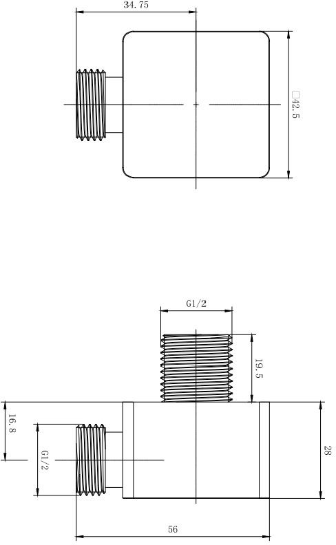 Allen Brau Infinity Шланговое подключение 4,2x4,7x5,6h см, цвет: хром 5.21A17-00