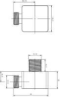 Allen Brau Infinity Шланговое подключение 4,2x4,7x5,6h см, цвет: хром 5.21A17-00