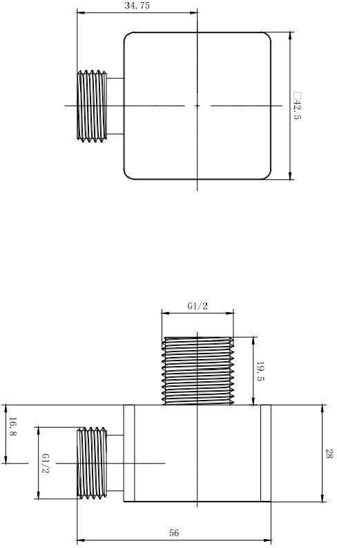 Allen Brau Infinity Шланговое подключение 4,2x4,7x5,6h см, цвет: черный 5.21A17-31