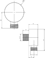 Allen Brau Priority Шланговое подключение 5x4,6x6,5h см, цвет: черный 5.31A15-31