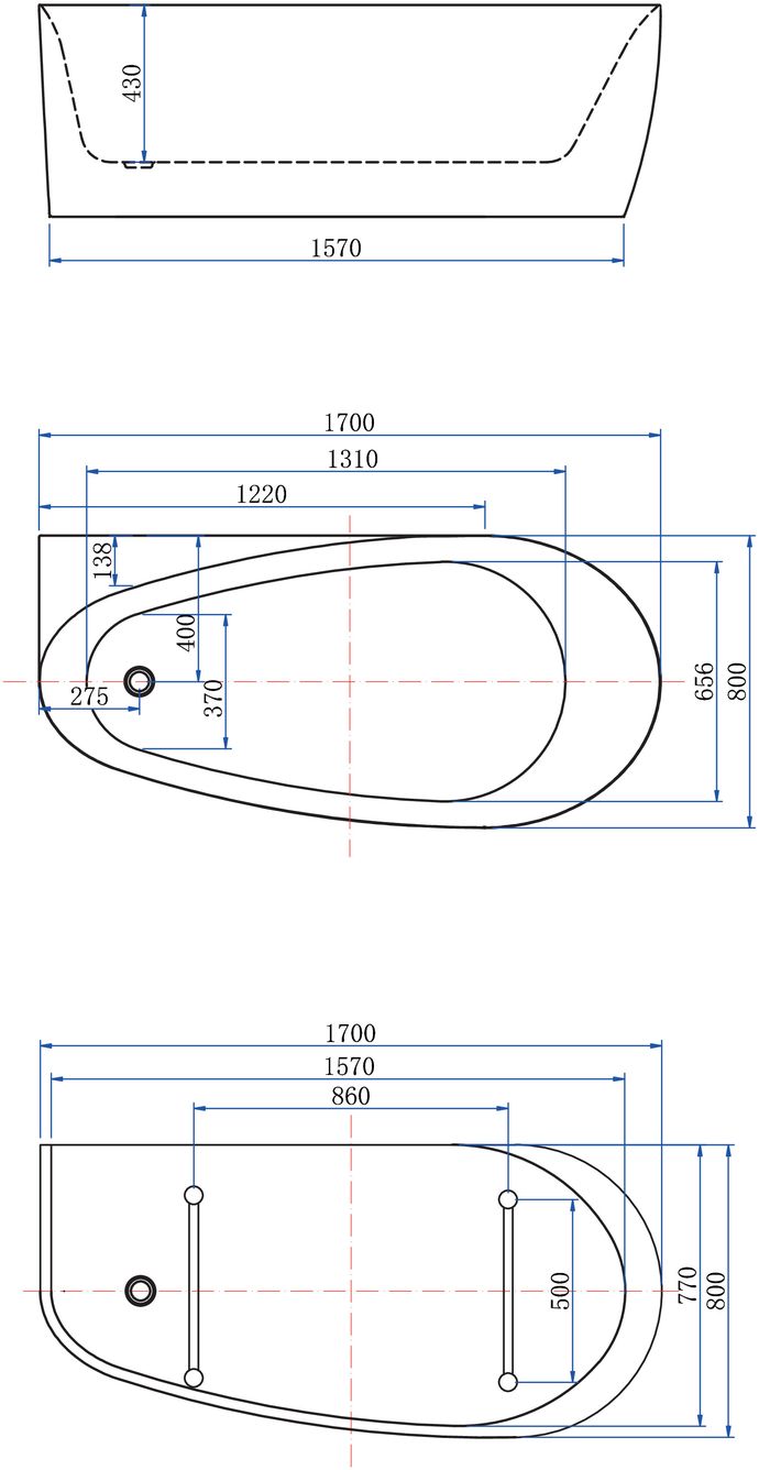 Allen Brau Priority Акриловая ванна угловая 170x80 см, цвет: внутри белый, снаружи олива, глянцевая 2.31002.20/CGM