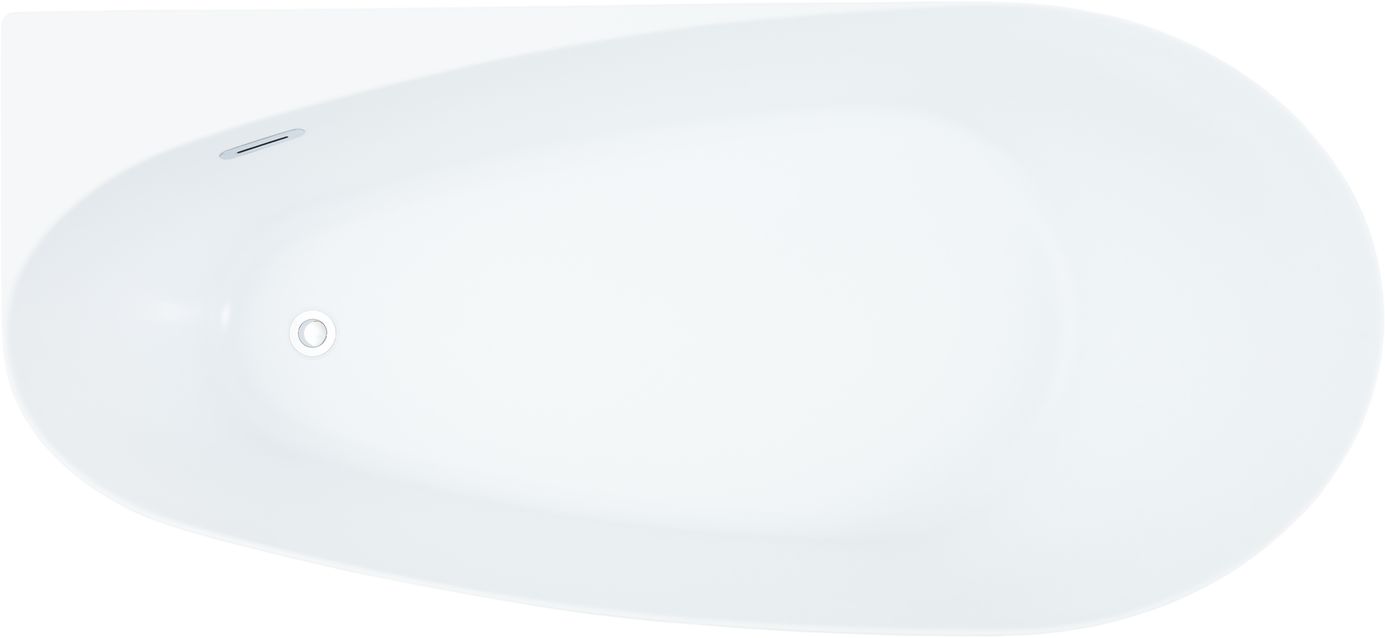 Allen Brau Priority Акриловая ванна угловая 170x80 см, цвет: белый матовый 2.31002.21