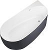Allen Brau Priority Акриловая ванна угловая 170x80 см, цвет: внутри белый, снаружи антрацит, матовая 2.31002.21/AM