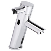 Ksitex Смеситель для раковины сенсорный с дозатором для мыла 1,5л, излив 7 см,цвет:хром М-8906