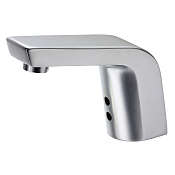 Ksitex Смеситель для раковины сенсорный, излив 10,2 см, цвет:нержавеющая сталь М-8155