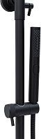 Allen Brau Priority Душевая стойка: смеситель, ручной и верхний душ, шланг 150 см, цвет: черный мат 5.31A10-31