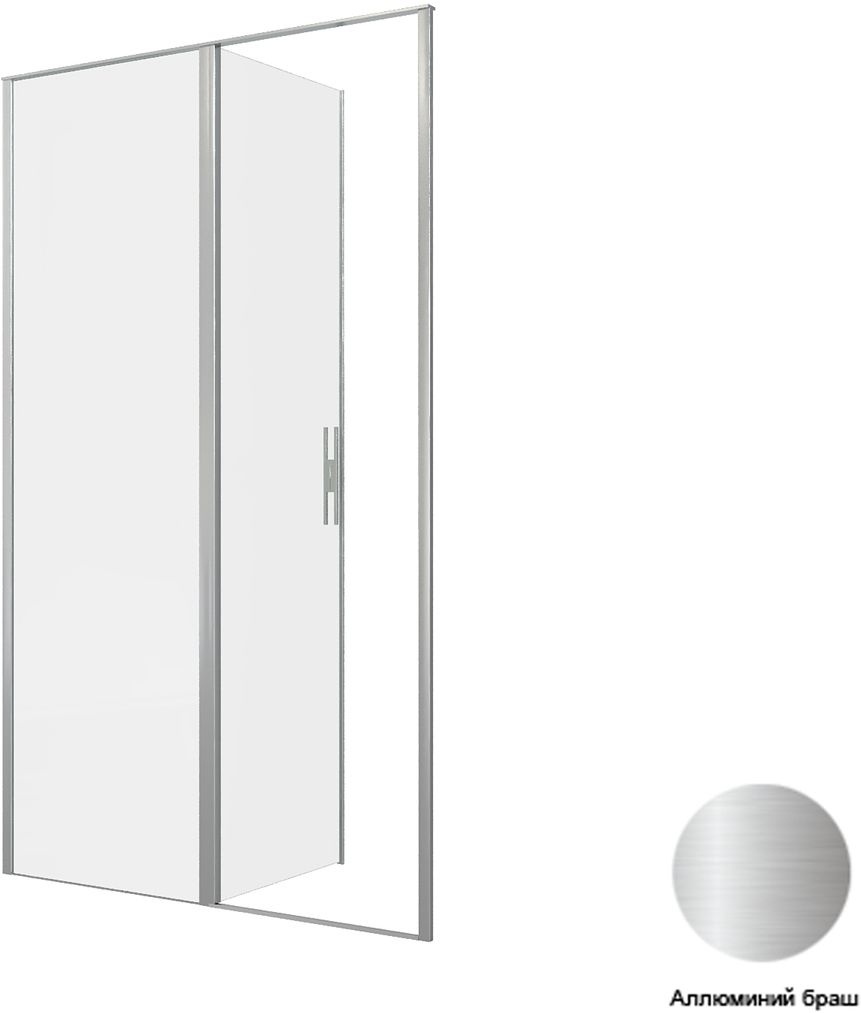 Allen Brau Priority Душевая дверь, распашная 120x200h см, цвет: серебро браш 3.31032.BA