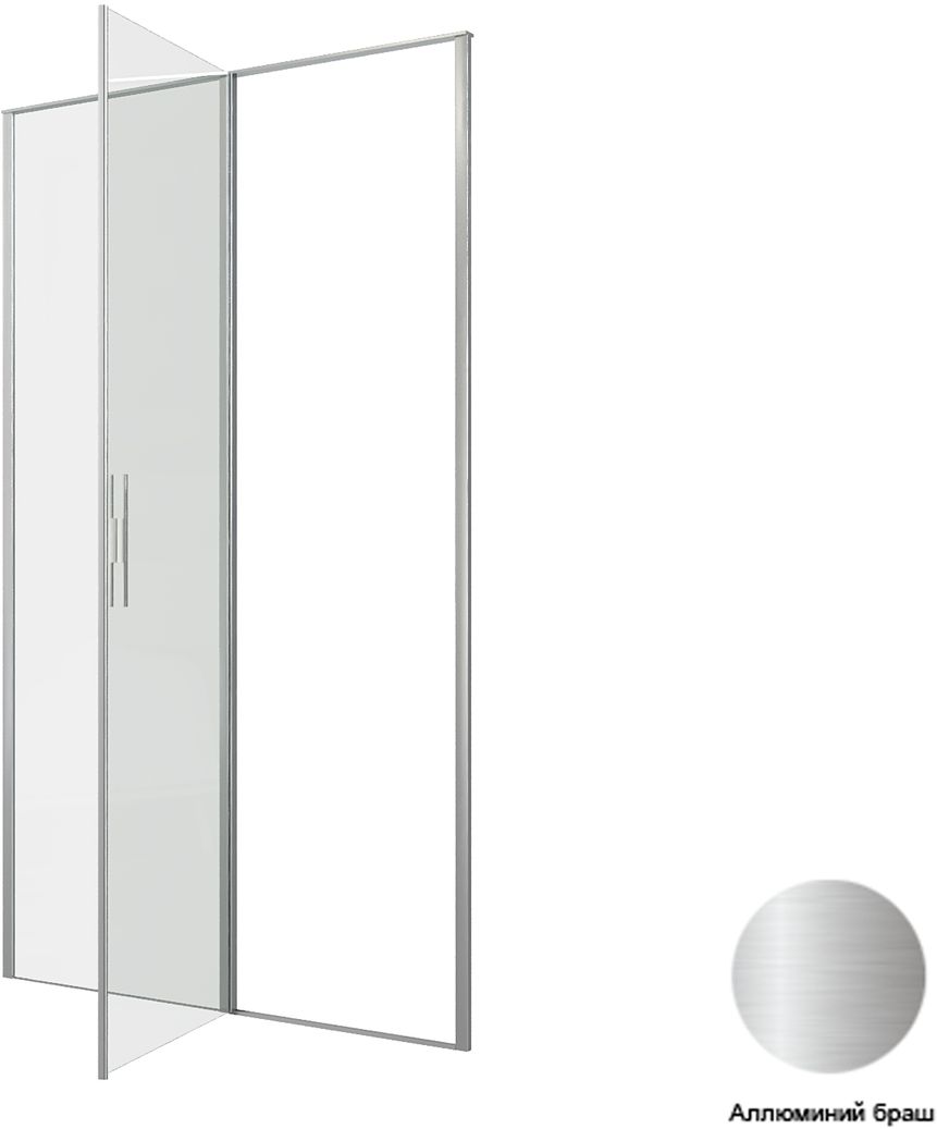 Allen Brau Priority Душевая дверь, распашная 120x200h см, цвет: серебро браш 3.31032.BA