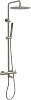 Allen Brau Priority Душевая стойка: смеситель, ручной и верхний душ, шланг 150 см, цвет: никель браш 5.31A10-BN