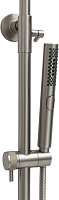Allen Brau Priority Душевая стойка: смеситель, ручной и верхний душ, шланг 150 см, цвет: никель браш 5.31A10-BN