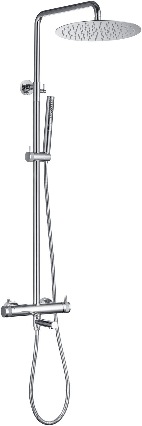 Allen Brau Priority Душевая стойка: смеситель, ручной душ, верхний душ, шланг 150 см, цвет: хром 5.31A10-00