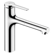 Hansgrohe Zesis Смеситель для кухни с выдвижным изливом, цвет: хром 74801000