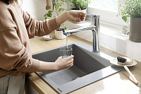 Hansgrohe Zesis Смеситель для кухни с выдвижным изливом, цвет: хром 74801000