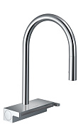 Hansgrohe Aquno Select M81 Смеситель для кухонной мойки однорыч. 170 3jet, с выдв. изл. цвет: хром 73837000