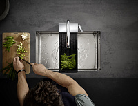 Hansgrohe Aquno Select M81 Смеситель для кухонной мойки однорыч. 170 3jet, с выдв. изл. цвет: хром 73837000