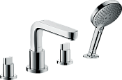 Hansgrohe Metris S Смеситель на борт ванны на 4 отверстия, цвет: хром 31443000