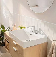 Hansgrohe Rebris S Смеситель для раковины на 3 отверстия двухвентильный, цвет: хром 72530000