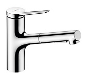 Hansgrohe Zesis Смеситель для кухни с выдвижным изливом, цвет: хром 74800000