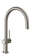 Hansgrohe Talis M54 Смеситель для кухонной мойки однорычажный 220 1jet, цвет: нержавеющая сталь 72804800