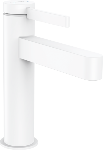 Hansgrohe Finoris Смеситель для раковины однорычажный, с донным клапаном, цвет: матовый белый 76020700