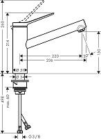Hansgrohe Zesis Смеситель для кухни, цвет: хром 74811000