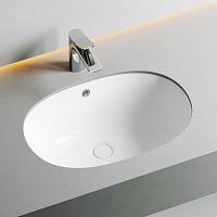 Ceramicanova Element Раковина под столешницу 56х42 см, без перелива, цвет: белый глянцевый CN6043