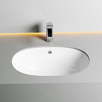 Ceramicanova Element Раковина под столешницу 56х42 см, без перелива, цвет: белый глянцевый CN6043