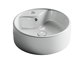 Ceramicanova Element Раковина чаша 40х40 см, перелив, отв. под смеситель, цвет: белый глянцевый CN5027