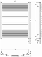 Сунержа Аркус 3.0 Полотенцесушитель электрический 63x92h см, прав., цвет: мат. шампань 022-5705-8060