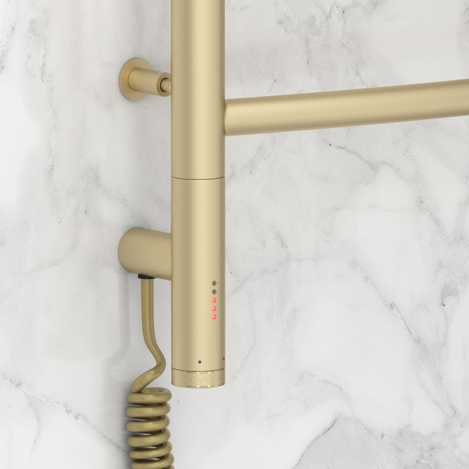 Сунержа Галант 3.0 Полотенцесушитель электрический 43,2x62,4h см, левое, мат. шампань 022-5800-5040