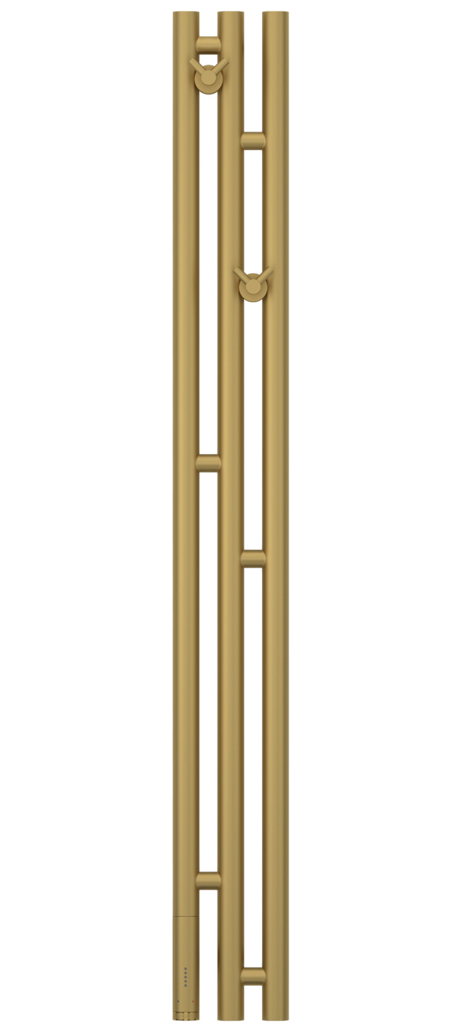Сунержа Терция 3.0 Полотенцесушитель электрический 13,8x120h см, левое, матовое золото 032-5844-1211