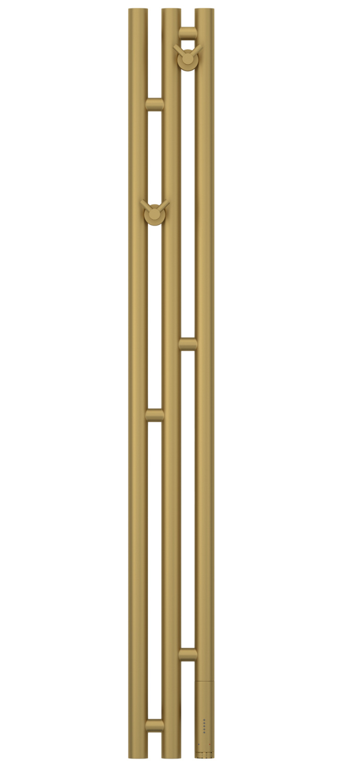 Сунержа Терция 3.0 Полотенцесушитель электрический 13,8x120h см, правое, мат. золото 032-5845-1211