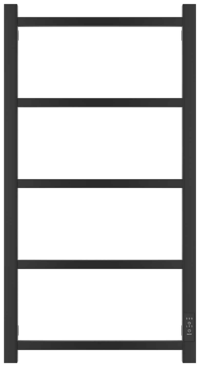 Стилье Формат 26 Полотенцесушитель электрический 43x7,4x80h см, цвет: черный матовый 31526-8040