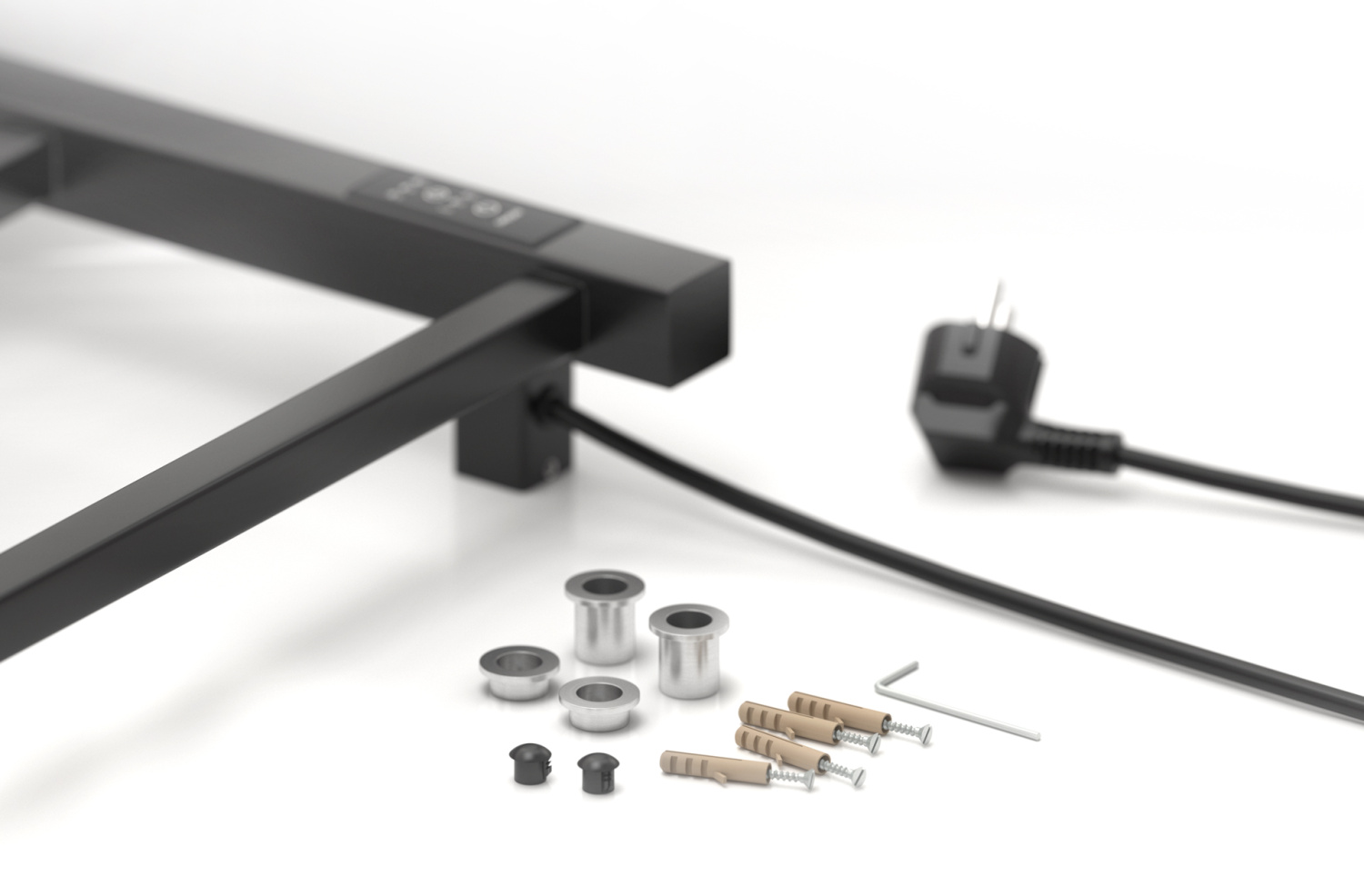 Стилье Формат 26 Полотенцесушитель электрический 43x7,4x80h см, цвет: черный матовый 31526-8040