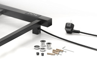 Стилье Формат 26 Полотенцесушитель электрический 43x7,4x80h см, цвет: черный матовый 31526-8040