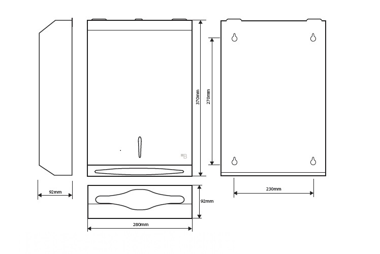 Bemeta Hotel Диспенсер для бумажных полотенец, цвет: хром 113103045