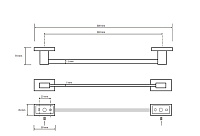 Bemeta Plaza Полотенцедержатель подвесной 30 см, цвет: хром 118104252