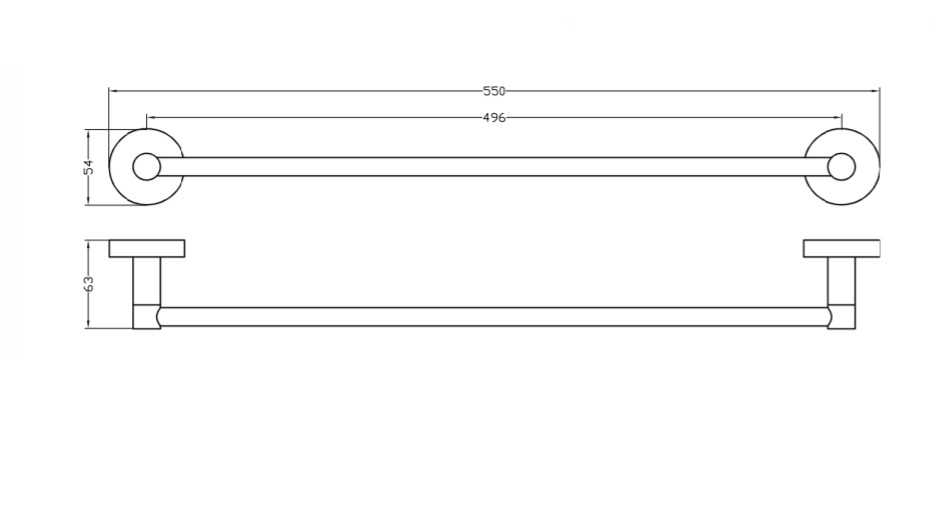 Bemeta Rawell Полотенцедержатель на радиатор 55 см, цвет: хром 104104282