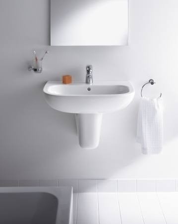 Duravit D-Code Кольцо для полотенца подвесное, цвет: хром 0099211000