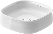 Duravit Zencha Раковина накладная квадратная без отверстий 42х42x14h см, цвет: белый 2373420079